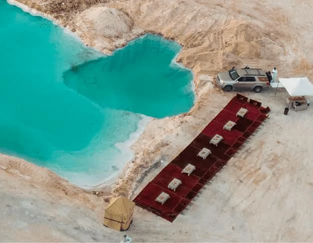 A journey of treatment with mud and salt (Siwa)