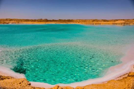 Salt lakes and sand dunes of the Siwa Oasis